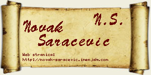 Novak Saračević vizit kartica